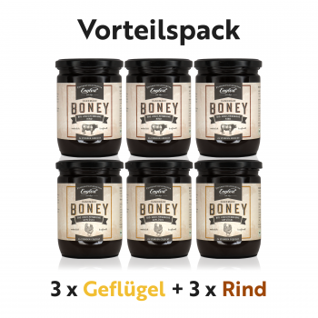 BIO Boney Knochenbrühen Mix-Spar-Paket 6 x 440ml